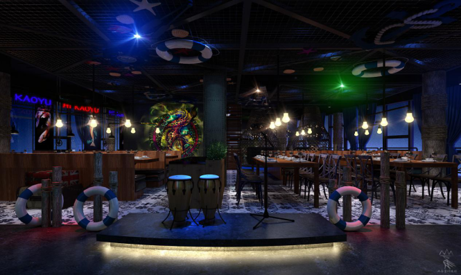 山鸟空间设计|HI烤鱼