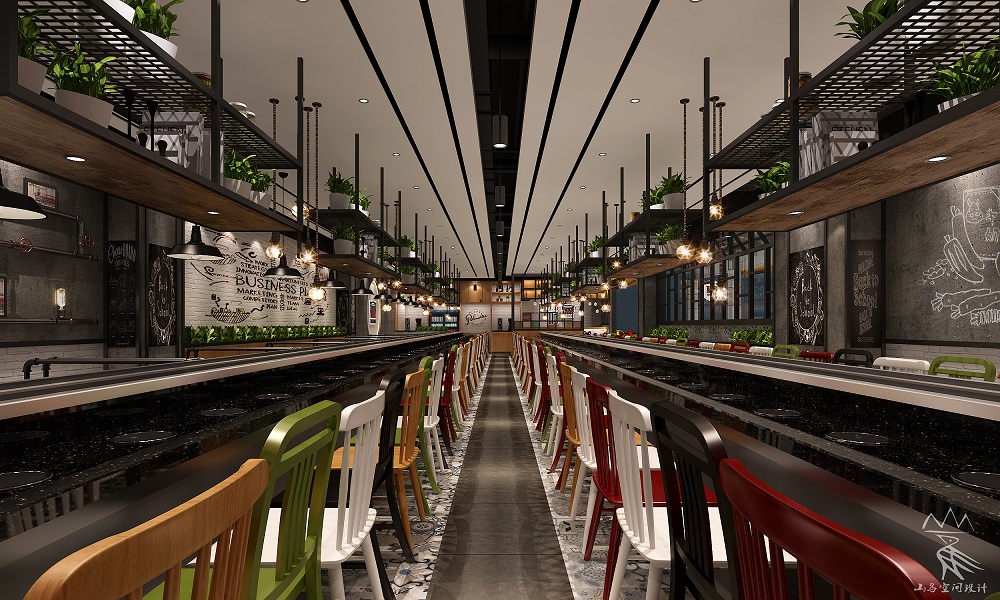 山鸟设计|汤响自助回转火锅