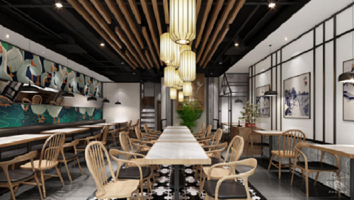 山鸟设计|潮满香·海上世界店